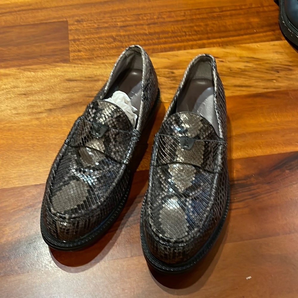 COPY - YSL crocodile loafers